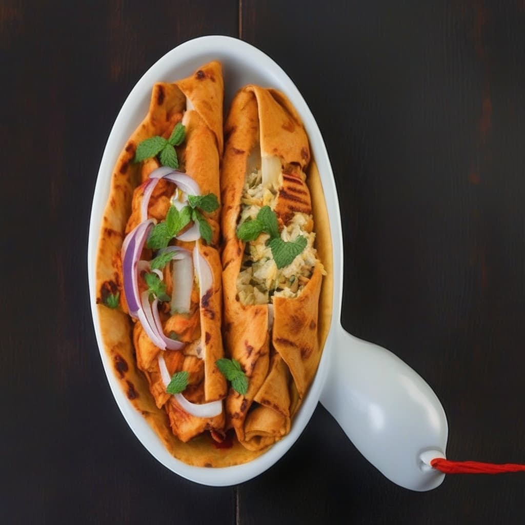 Wrap au poulet tikka / Chicken Tikka Wrap