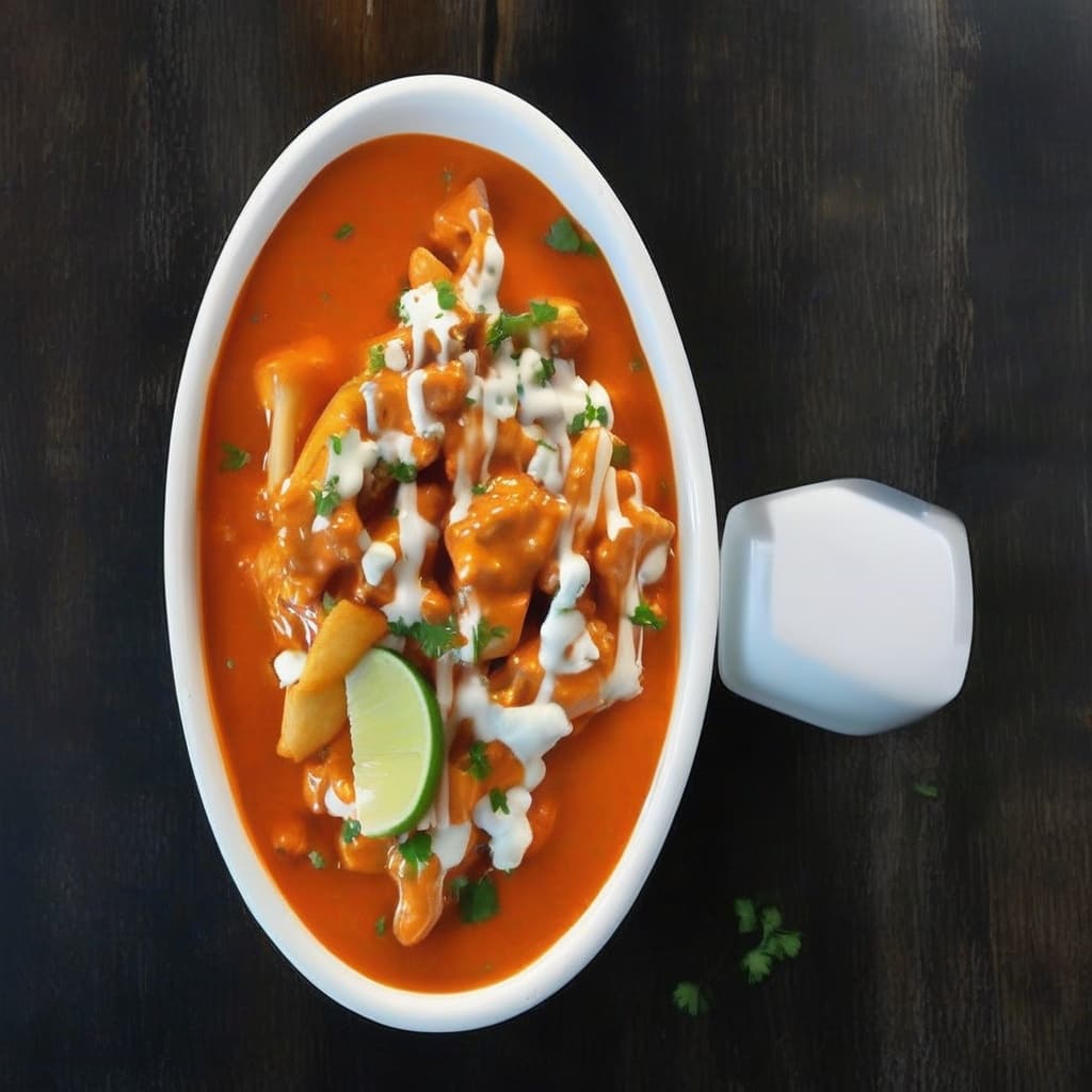 Poutine au poulet au beurre / Butter Chicken Poutine