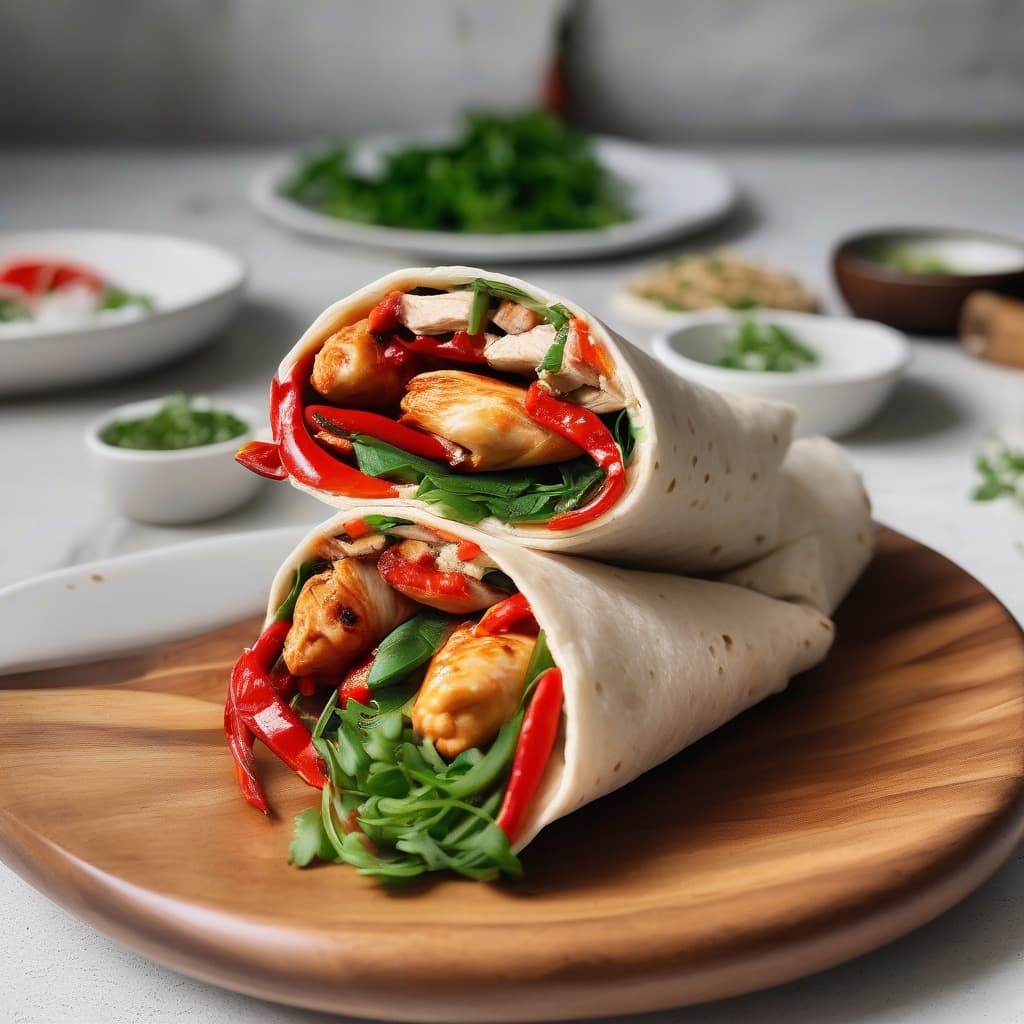 Wrap au poulet au piment / Chilli Chicken Wrap